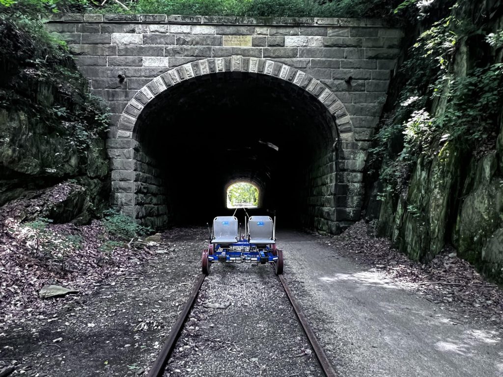 howard tunnel rail bike